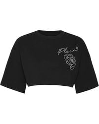 Philipp Plein - Roses Crop Top - Lyst