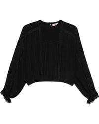 Twinset - Lace-Trim Blouse - Lyst