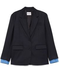 Miu Miu - Sakko Mit Logo-Prägung - Lyst