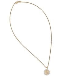 Guess - Rebel Knight Logo-Pendant Crystal-Embellished Necklace - Lyst