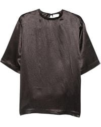 Alysi - Crinkled-Finish T-Shirt - Lyst