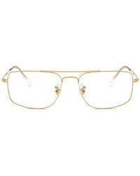 Ray-Ban - Brille Mit Eckigem Gestell - Lyst