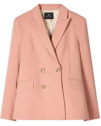Paul Smith - Blazer Con Doble Botonadura - Lyst