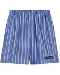 HOMMEGIRLS - Striped-Pattern Logo-Patch Boxer Shorts - Lyst