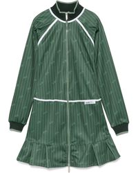Gcds - Pinstriped Zip-Up Mini Dress - Lyst
