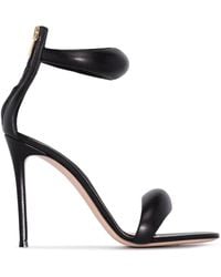 Gianvito Rossi - Bijoux Leather Heel Sandals - Lyst