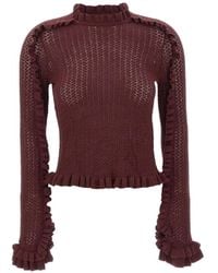 Marella - Mulino Open-Knit Sweater - Lyst