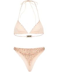 Gcds - Bead-Embellished Tulle-Overlay Bikini - Lyst