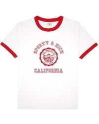 Sporty & Rich - Ringer Graphic T-Shirt - Lyst