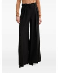SIMONA CORSELLINI - Pleated Wide-Leg Trousers - Lyst