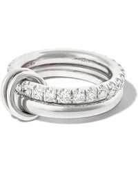 Spinelli Kilcollin - 18Kt Virgo Diamond Link Ring - Lyst