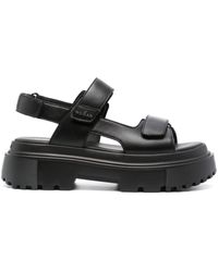 Hogan - H644 Platform Leather Sandals - Lyst