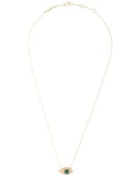 Delfina Delettrez - 'Eyes On Me' Diamond And Emerald Necklace - Lyst