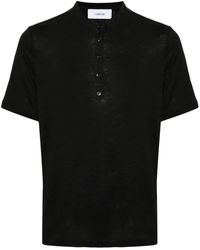 Lardini - Fein Gestricktes Slub-T-Shirt - Lyst