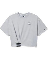 Izzue - Twisted Cropped T-Shirt - Lyst
