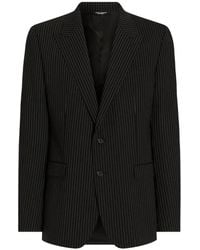 Dolce & Gabbana - Martini Light Single-Breasted Pinstripe Wool Jacket - Lyst