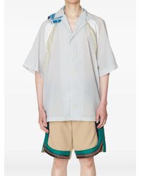 Kolor - Hood Colour-Block Shirt - Lyst
