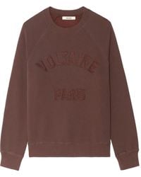 Zadig & Voltaire - Sweatshirt mit Logo-Patch - Lyst