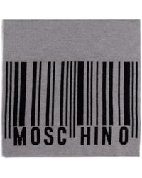 Moschino - Wollen Sjaal Met Barcode-Logo - Lyst