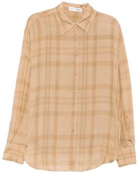Frankie Shop - Peri Check-Pattern Shirt - Lyst
