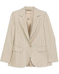Pennyblack - Pinstripe Sequin-Embellished Blazer - Lyst