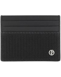 Giorgio Armani - Textured-Leather Cardholder - Lyst
