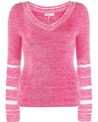 Emilio Pucci Sheer Detail Knit Jumper - Pink