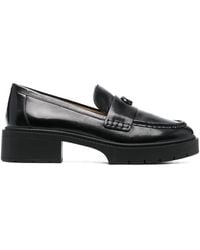 COACH - Leah Leather Platform Loafers - Lyst