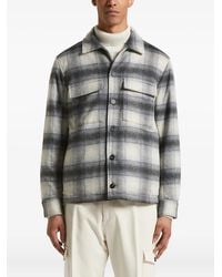 Peserico - Checked Shirt Jacket - Lyst