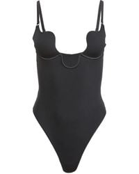 Fleur du Mal - Le Stretch Micro Seduce U-Plunge Bodysuit - Lyst