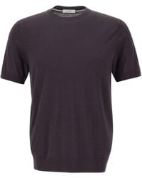 Paolo Pecora - Silk-Blend T-Shirt - Lyst