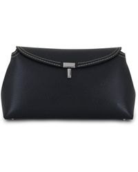 Totême - T-lock Leather Clutch Bag - Lyst
