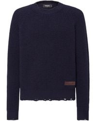 DSquared² - Strickpullover Mit Logo-Patch - Lyst