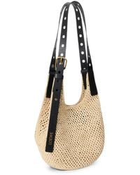 Loewe - Small Punch Hole Woven Shoulder Bag - Lyst