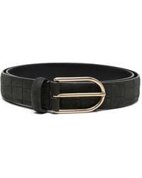 Dell'Oglio - Rounded-Buckle Leather Belt - Lyst