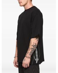 Hamza - Zip-Detail Graphic T-Shirt - Lyst
