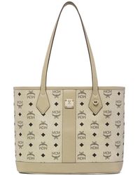 MCM - Visetos Logo-Print Tote Bag - Lyst