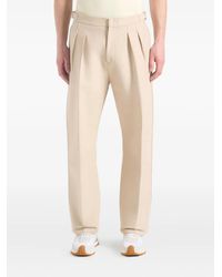 Manière De Voir - Nolan Twin-Pleat Stitch-Detail Trousers - Lyst