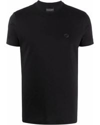 Emporio Armani - Logo Cotton T-Shirt - Lyst