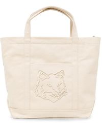 Maison Kitsuné - Small Fox Head Tote Bag - Lyst