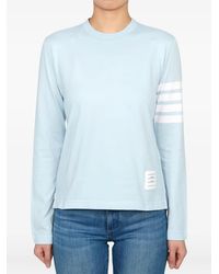 Thom Browne - Four-Bar Sleeve-Detail Sweater - Lyst