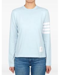 Thom Browne - Pullover mit Logo-Streifen - Lyst