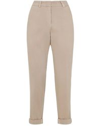 Peserico - Cotton Pants - Lyst