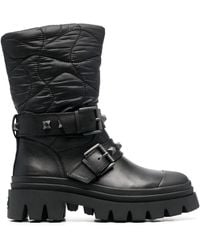 Ash - Bottes En Cuir À Détail De Boucle - Lyst