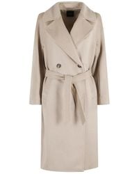 Weekend by Maxmara - Abrigo con doble botonadura y cinturón - Lyst