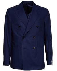 Caruso - Blazer À Boutonnière Croisée - Lyst