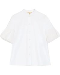 Valentino Garavani - Embroidered Cotton Popeline Shirt - Lyst
