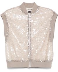 Peserico - Sequin-Embellished Gilet - Lyst
