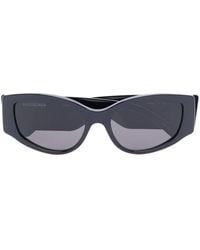 Balenciaga - Logo-Print Cat-Eye Sunglasses - Lyst