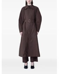 Issey Miyake - Gabardina Akimbo Con Cinturón - Lyst